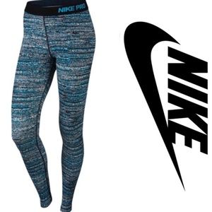 Nike Pro blue lagoon leggings